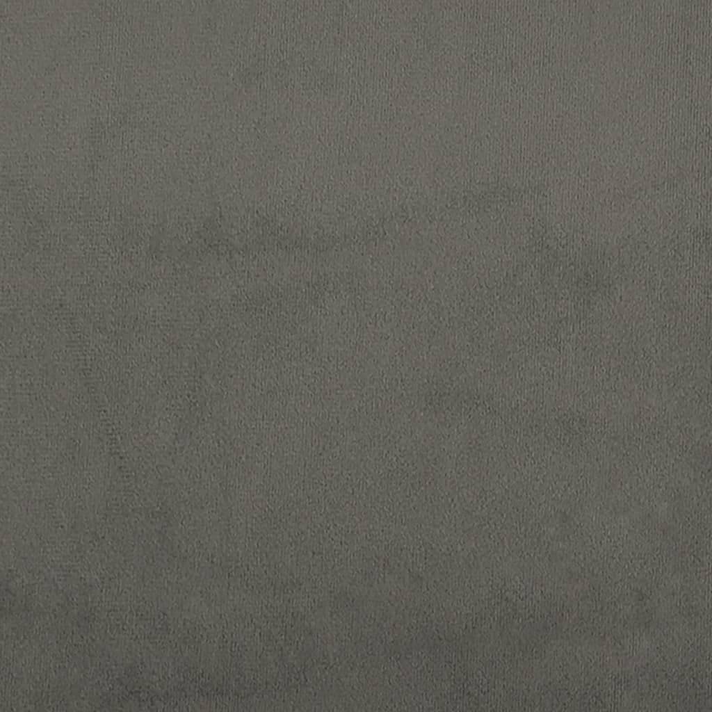 Tête de Lit Velours Excellent Soutien du Dos Meuble de Chambre à Coucher Décoration Intérieure Design Moderne et Élégant Gris Foncé 90x5x78/88 cm