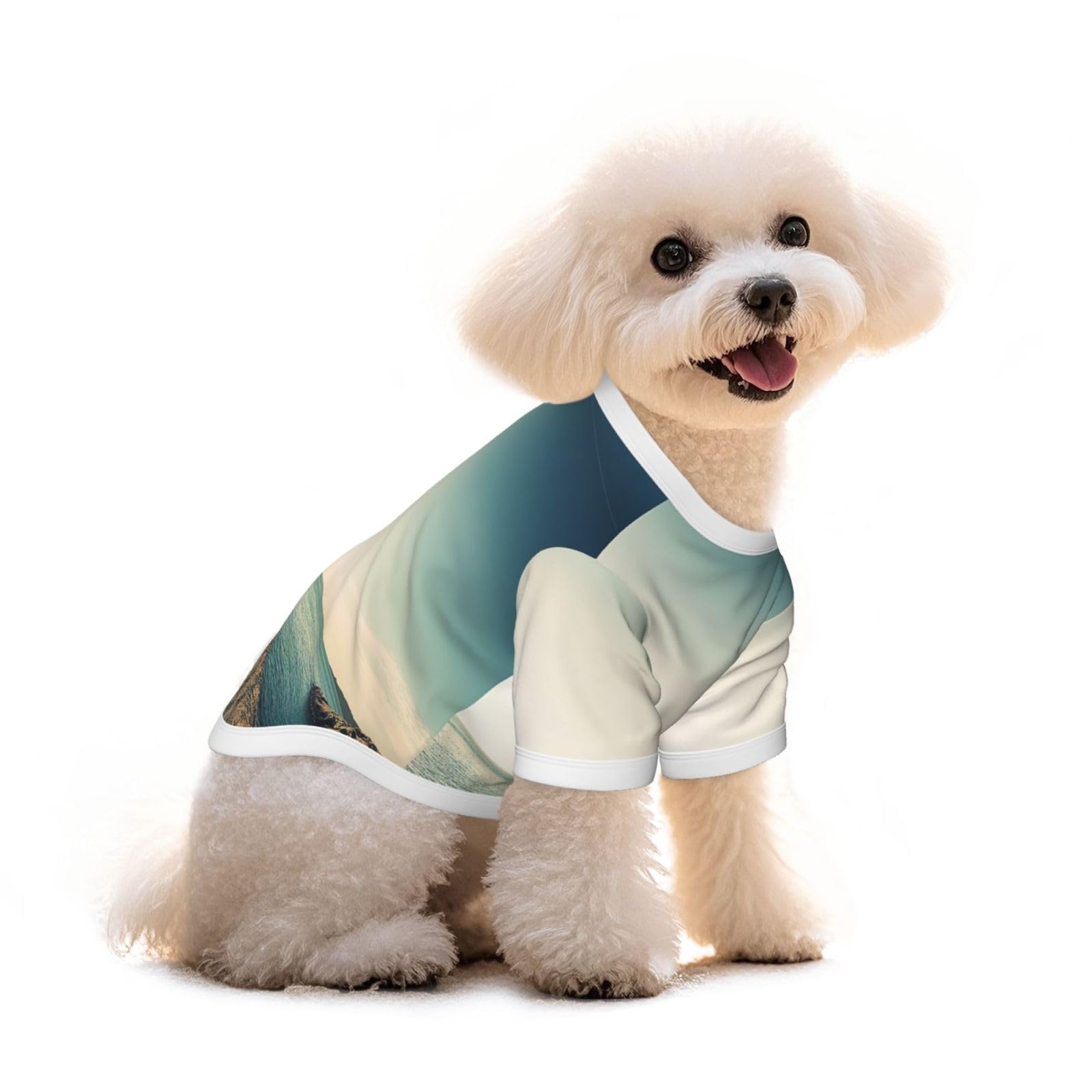 T-shirt pour chien doux et extensible qui apaise les peaux sensibles des chiots