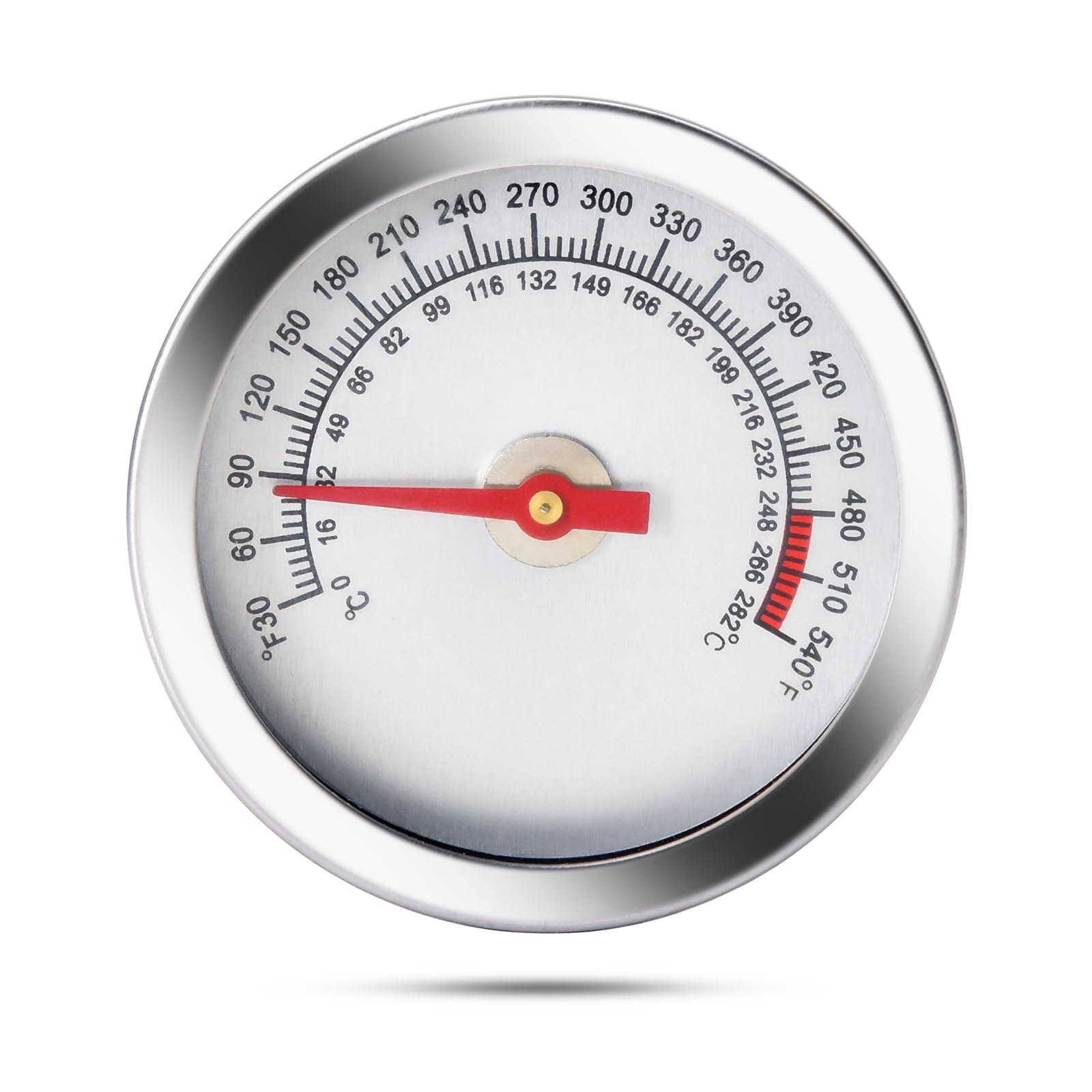 Adviace 16509 Grill Thermometer Temperature Gauge Replacement for Bull BBQ Grills, Small BBQ Thermometer for Bull Grill