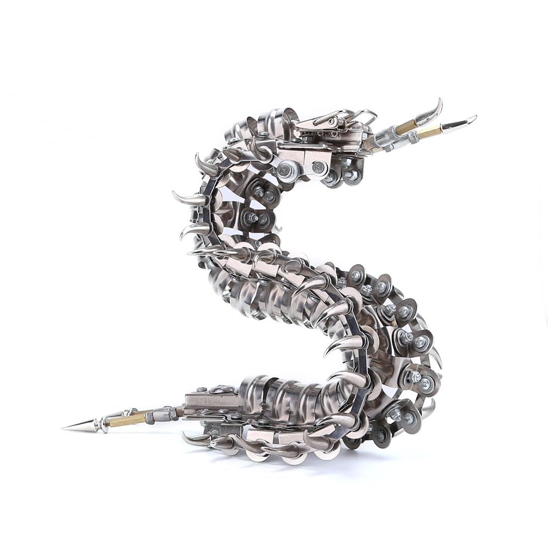 Puzzle 3D in metallo, set fai da te in metallo mobile a forma di mille piedi, decorazioni creative