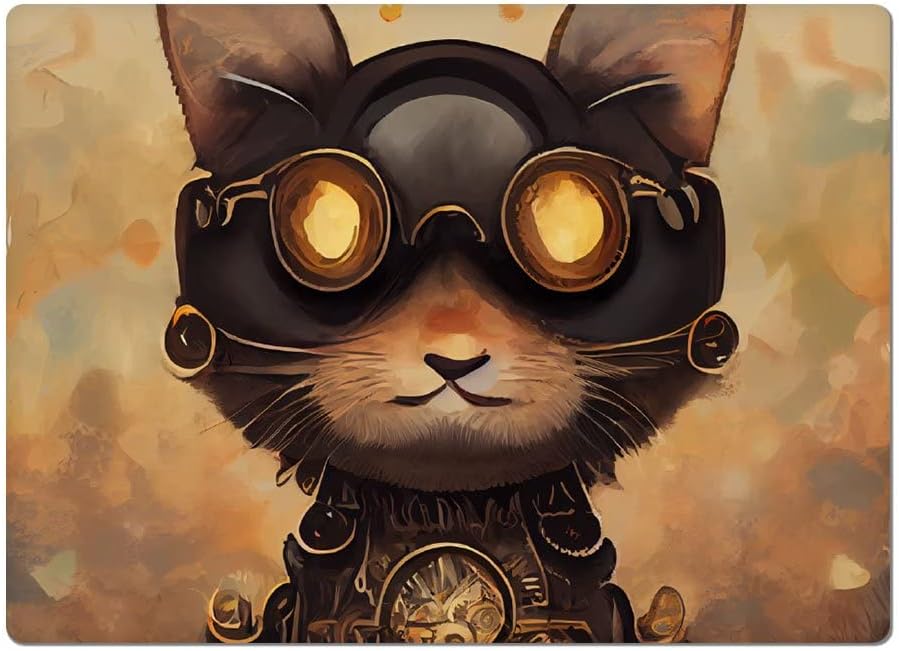 Cute Cat Car Magnet 2 PCS - Animal Print Car Magnet - Futuristic Sticker