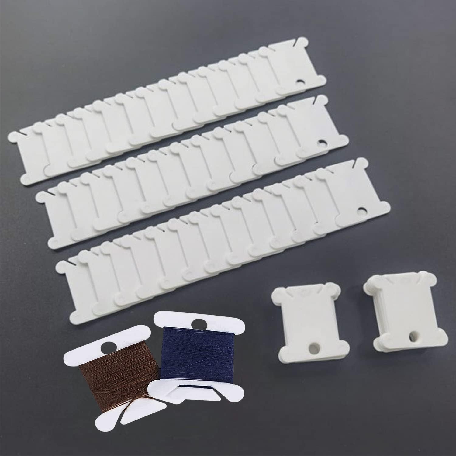 Plastic Floss Bobbins,50pcs Plastic Floss Bobbins Thread Card