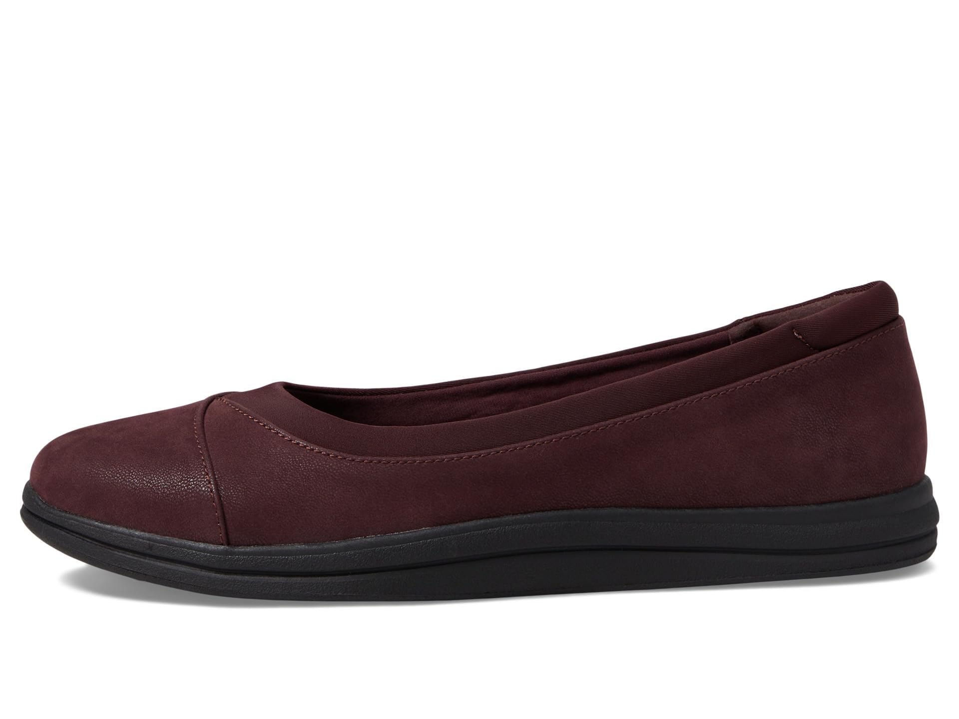 Clarks Womens Breeze Ayla: 8.5 Burgundy Synthetic