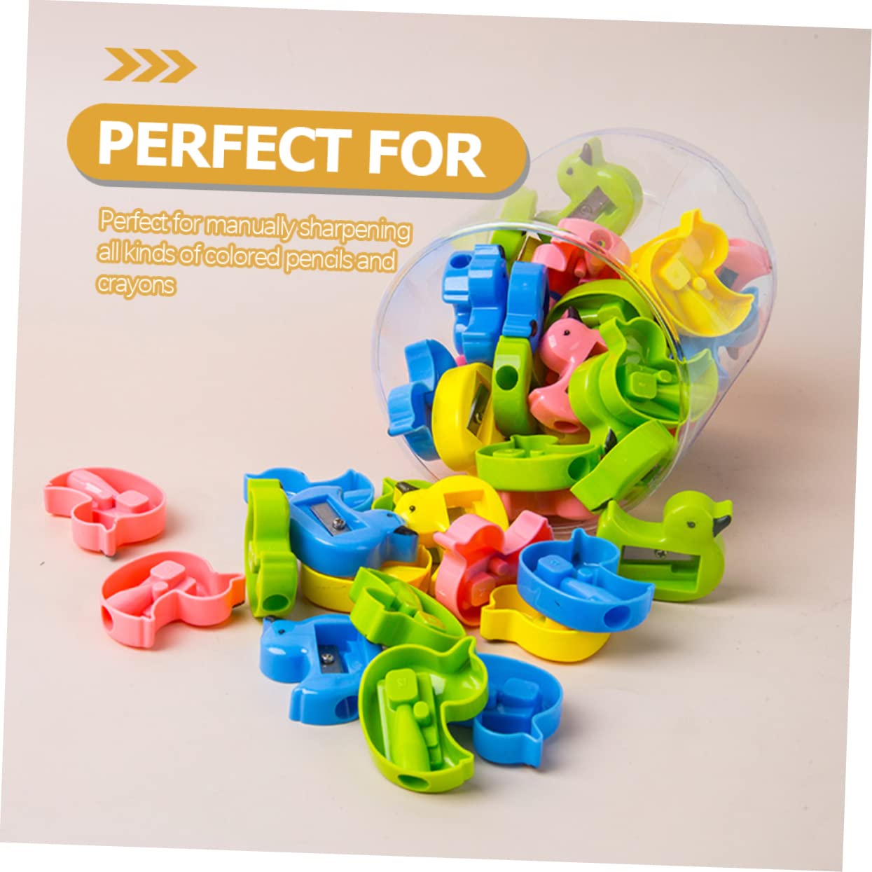 SHINEOFI 2 Sätze Bleistiftspitzer Anspitzer Mini Farbig Dosenspitzer Büroartikel Space Saver Handspitzer Buntstifte Bleistiftzubehör Bleistiftschärfer Metall Colorful 48 Stück * 2