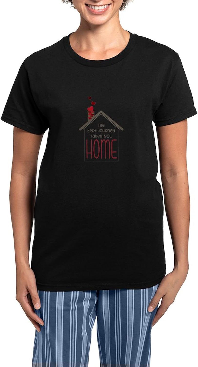 CafePress The Best Journey Take You Pajamas Womens Novelty PJ Sleepwear