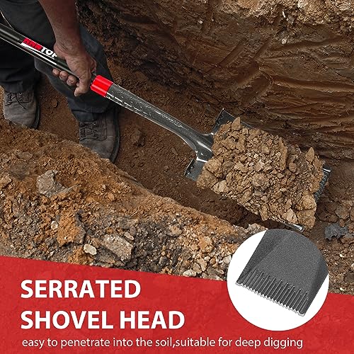 Hantop Spade Shovel Garden Flat Shovel Square Point Shovel Trenching Shovel For Digging Gardening Planting Edging thumb #4