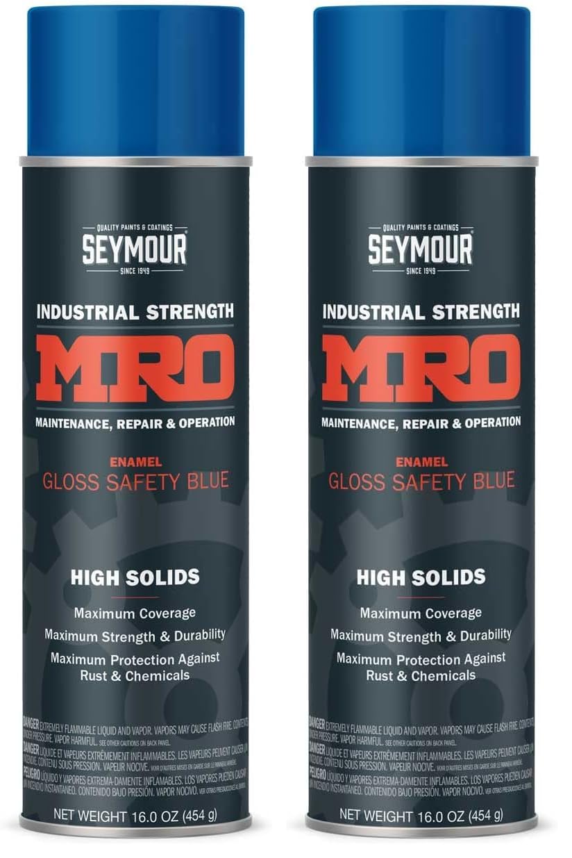 Seymour 620-1427 Industrial MRO High Solids Spray Paint, Safety Blue, 16 Fl Oz (Pack of 2)