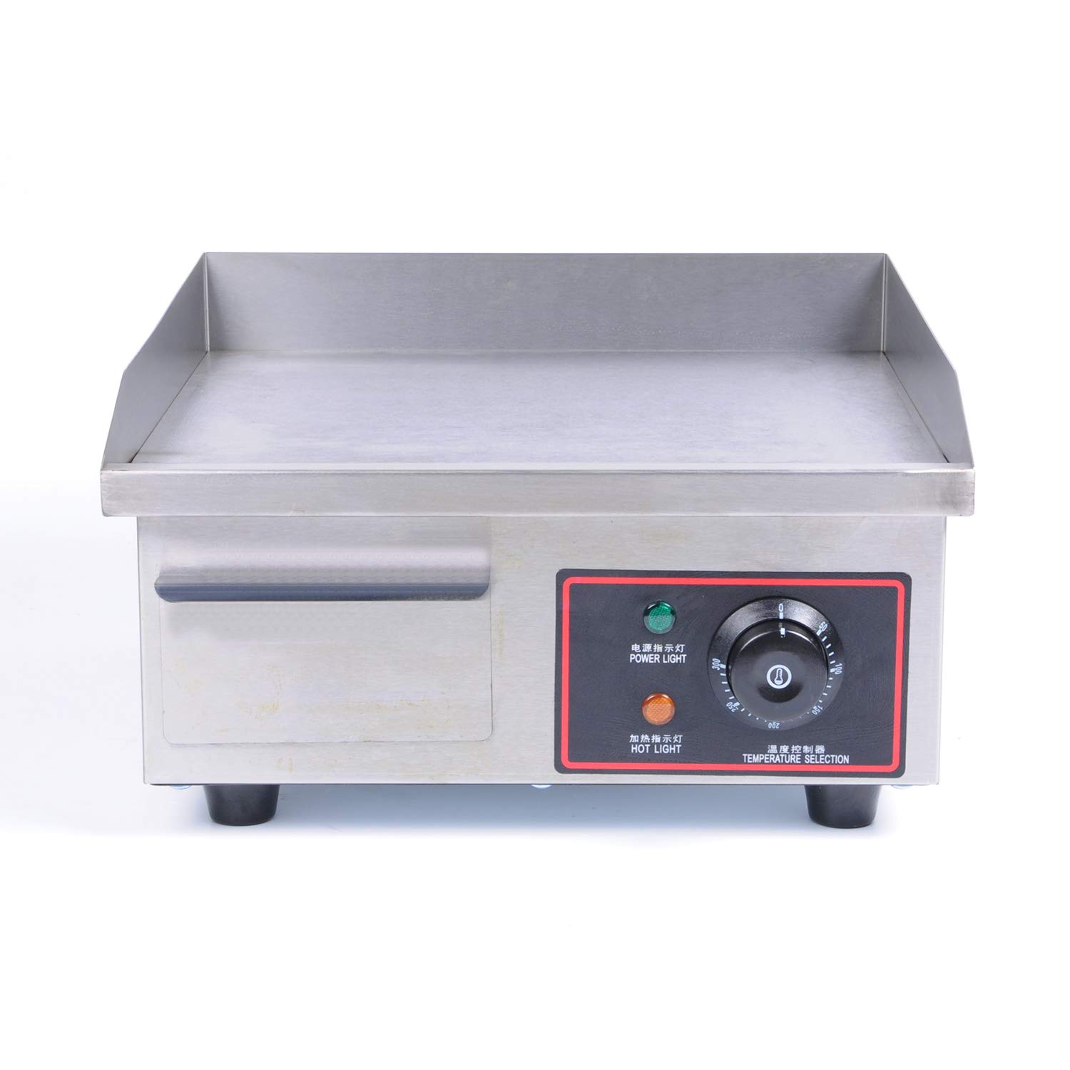 Liquor Commercial Grade Electric Griddle Grill Stainless steel Tabletop Electric Cooking Griddle for Restaurant Snack Bar 110V
