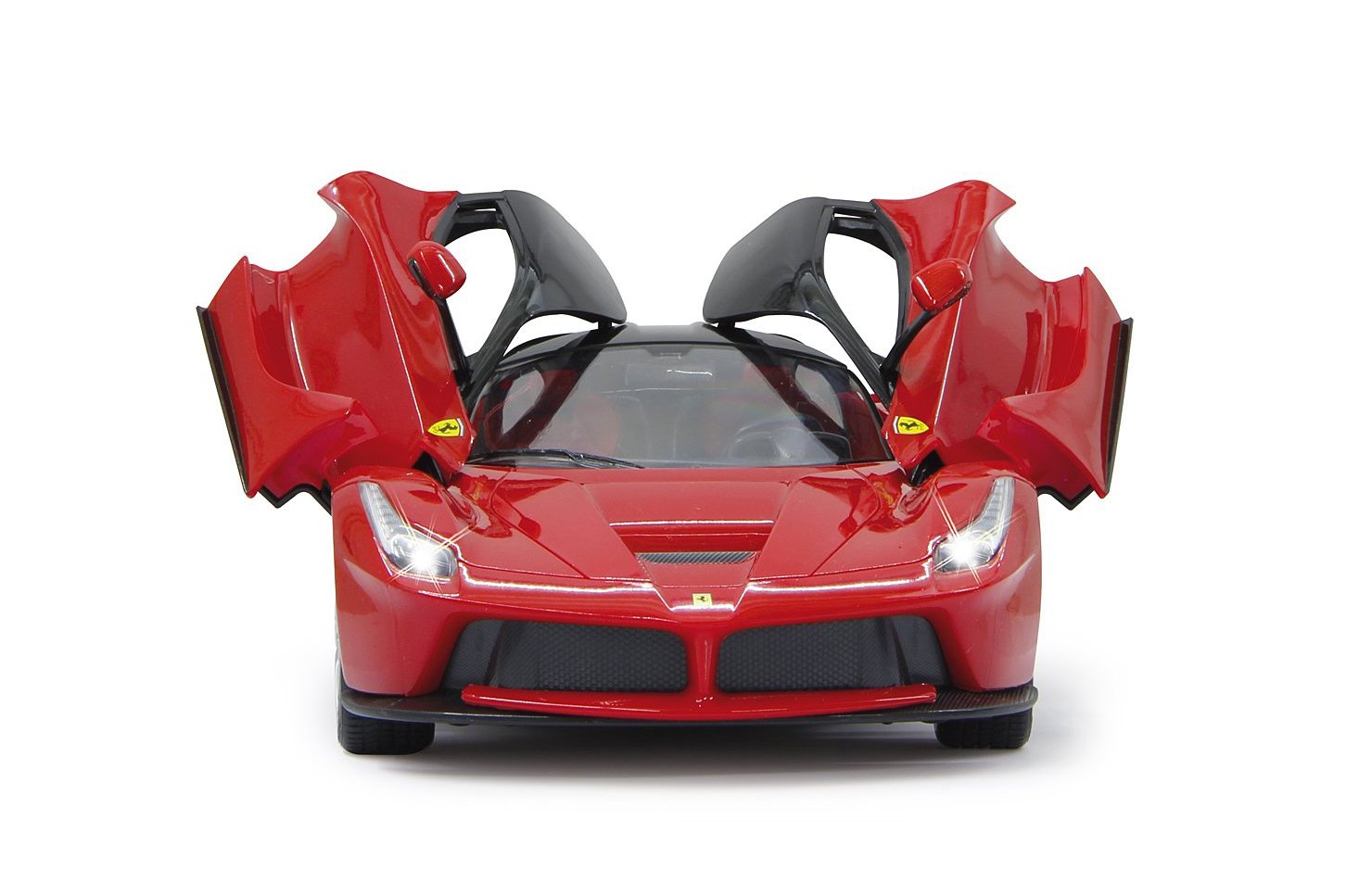 JAMARA 404130 - La Ferrari 1:14 2,4 GHz drzwi ręczne - samochód RC, oficjalnie licencjonowany, do 1 godziny czasu jazdy, ok. 11 km/h, idealnie odtworzone szczegóły, szczegółowe wnętrze, światło LED,