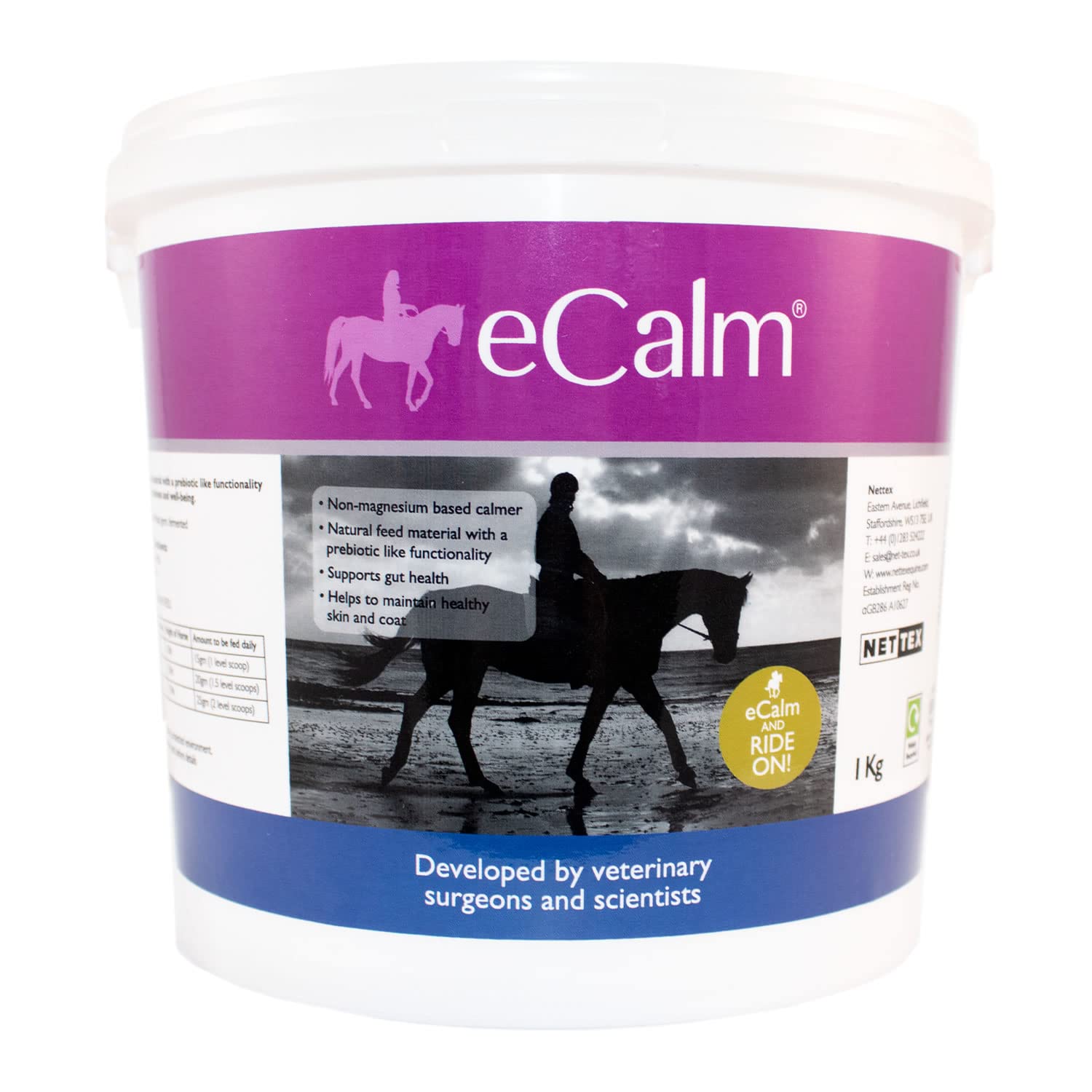 Nettex eCalm Horse Supplement Gut, Skin & Coat - 1 Kg