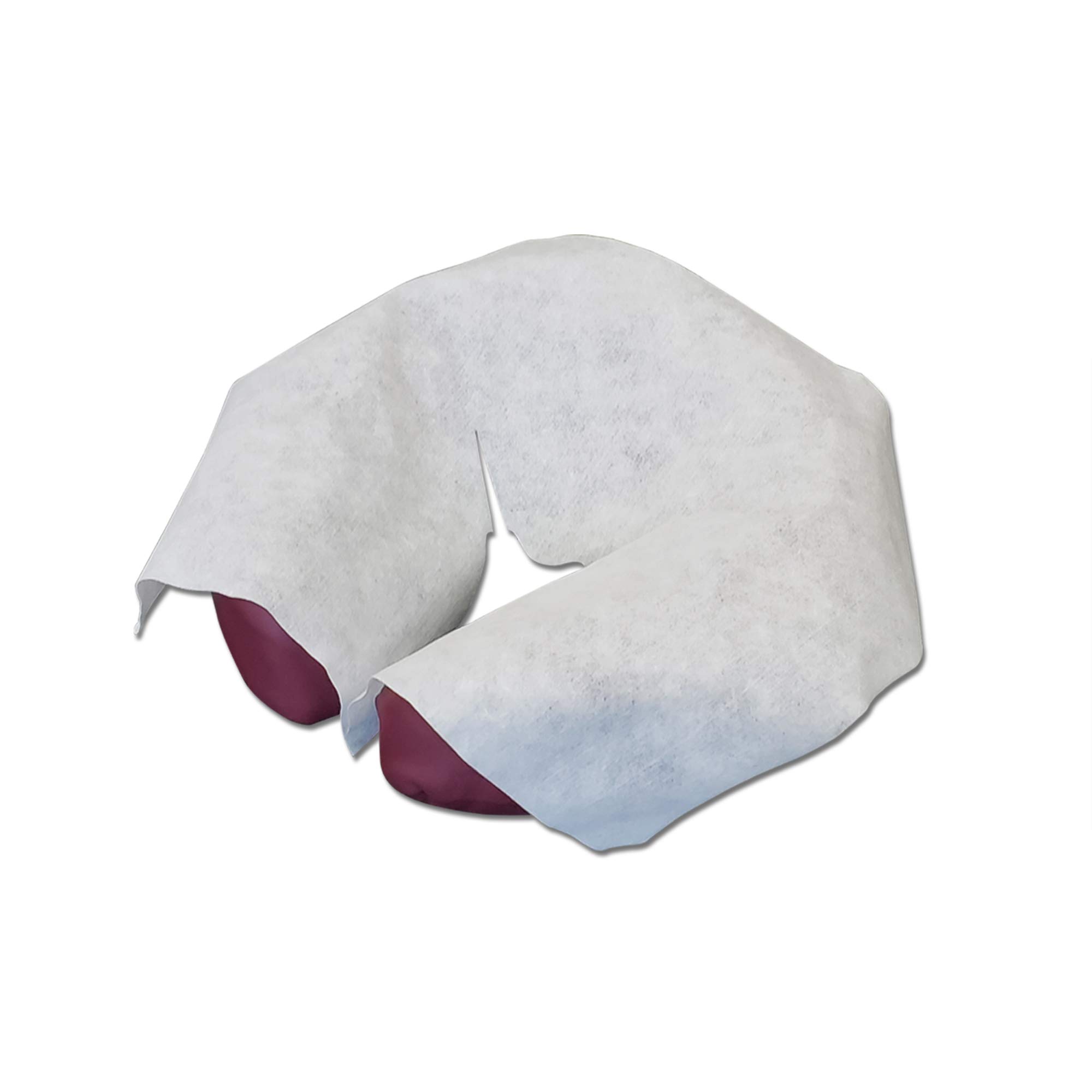 TOA Flat Disposable Face Cover Soft Non-Sticking Medical-Grade Crescent Head Rest Cushion 100pc