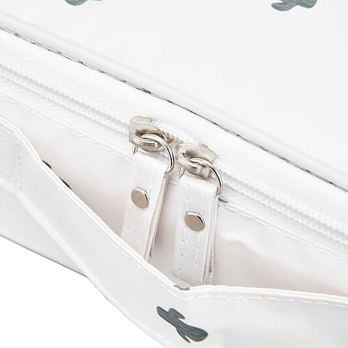 Miniatura 5 de plplaaoo Bolsa de maquillaje, bolsa de artículos de tocador, bolsa de cosméticos, artículos de tocador de tamaño de viaje, neceser duradero