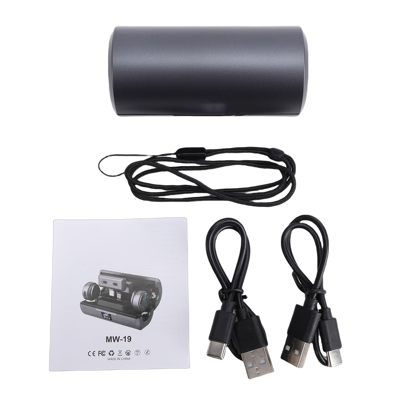 Microfono Wireless da Bavero, Riduzione Avanzata del Rumore, Microfono Lavalier Wireless Bluetooth con e Ricevitore per Streaming Live, Registrazione Video Breve, Ideale per