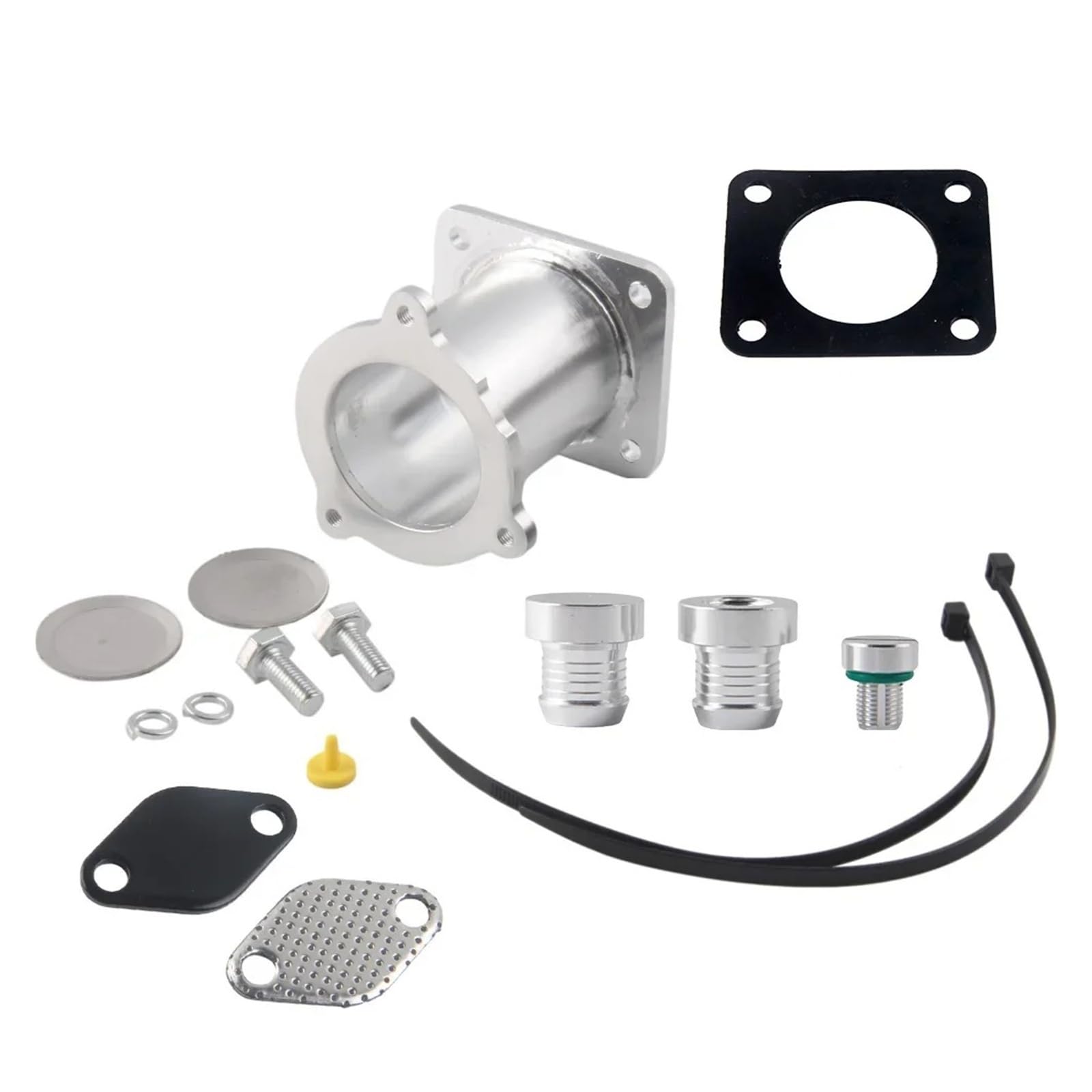 Sifusm Full Kit Silver Plug Egr Valve Recirculation Valves Plugs Cooler Thermostat Bungs For Bmw 1 3 5 6 7 Series For X3 For X5 For X6 Adaptor For E60 E61 E70 E71 E87 E90 E91 E9(Full Kit Silver Plug)
