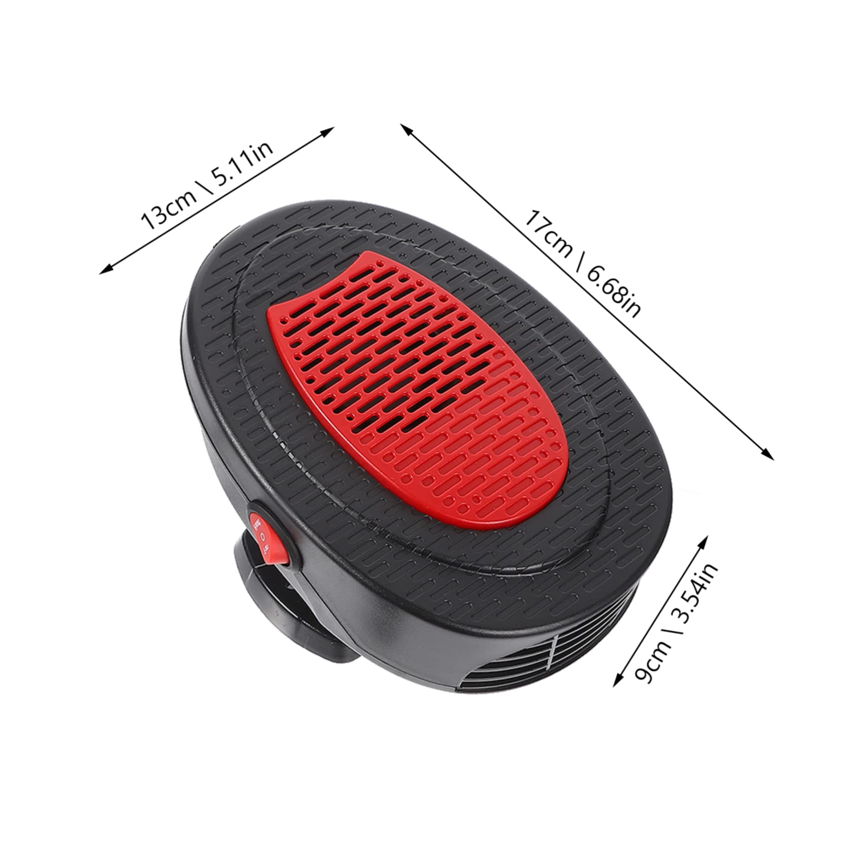 GRIRIW Battery Operated Car Heater 150w 12v Windshield De-icer Defroster Warm Air Blower for Car Camping