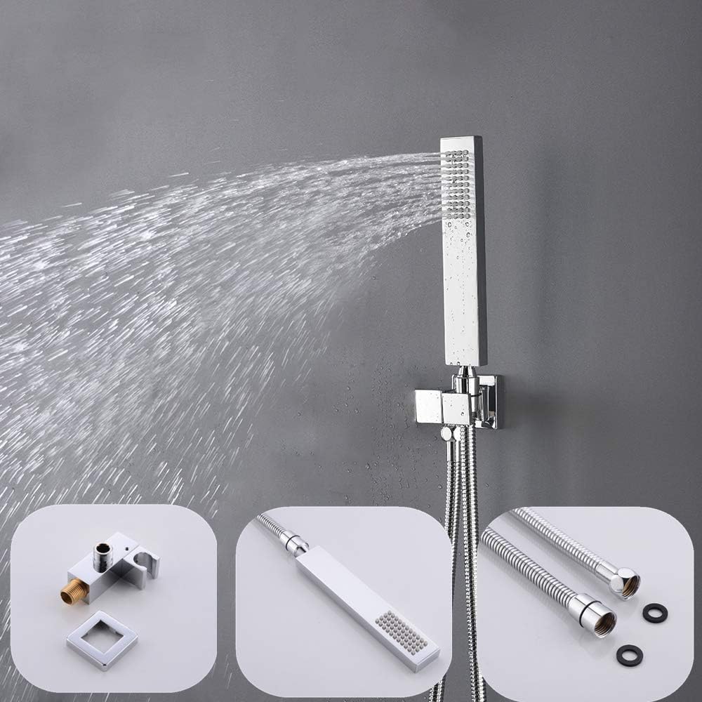 🔥 Crаzу Dеаlѕ Backnets Shower System,12 Inch Wall Mounted LED Rain Shower Head System with Body Jets and Handheld, Shower Faucet Fixture Set, Backnets Can Use All Options at A Time (Polished Chrome) Blасk Frіdау - 70% оƒƒ Backnets Shower System,12 Inch Wall Mounted LED Rain Shower Head System with Body Jets and Handheld, Shower Faucet Fixture Set, Backnets Can Use All Options at A Time (Polished Chrome)