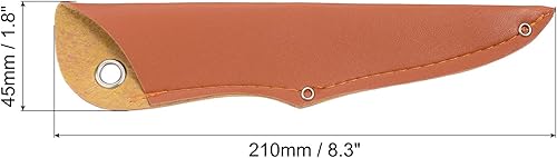 Miniatura 8 de PATIKIL Funda de cuero sintético de 9 pulgadas, funda para cuchillos, protector de filos, protector de cuchilla universal para cocina en casa, color