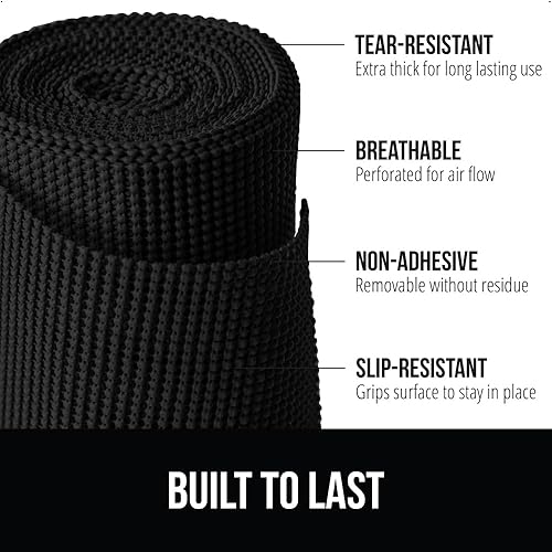 Miniatura 2 de Gorilla Grip Forro para estantes y gabinetes, agarre grueso y fuerte, forros no adhesivos que protegen armarios de cocina y armarios, cajones de