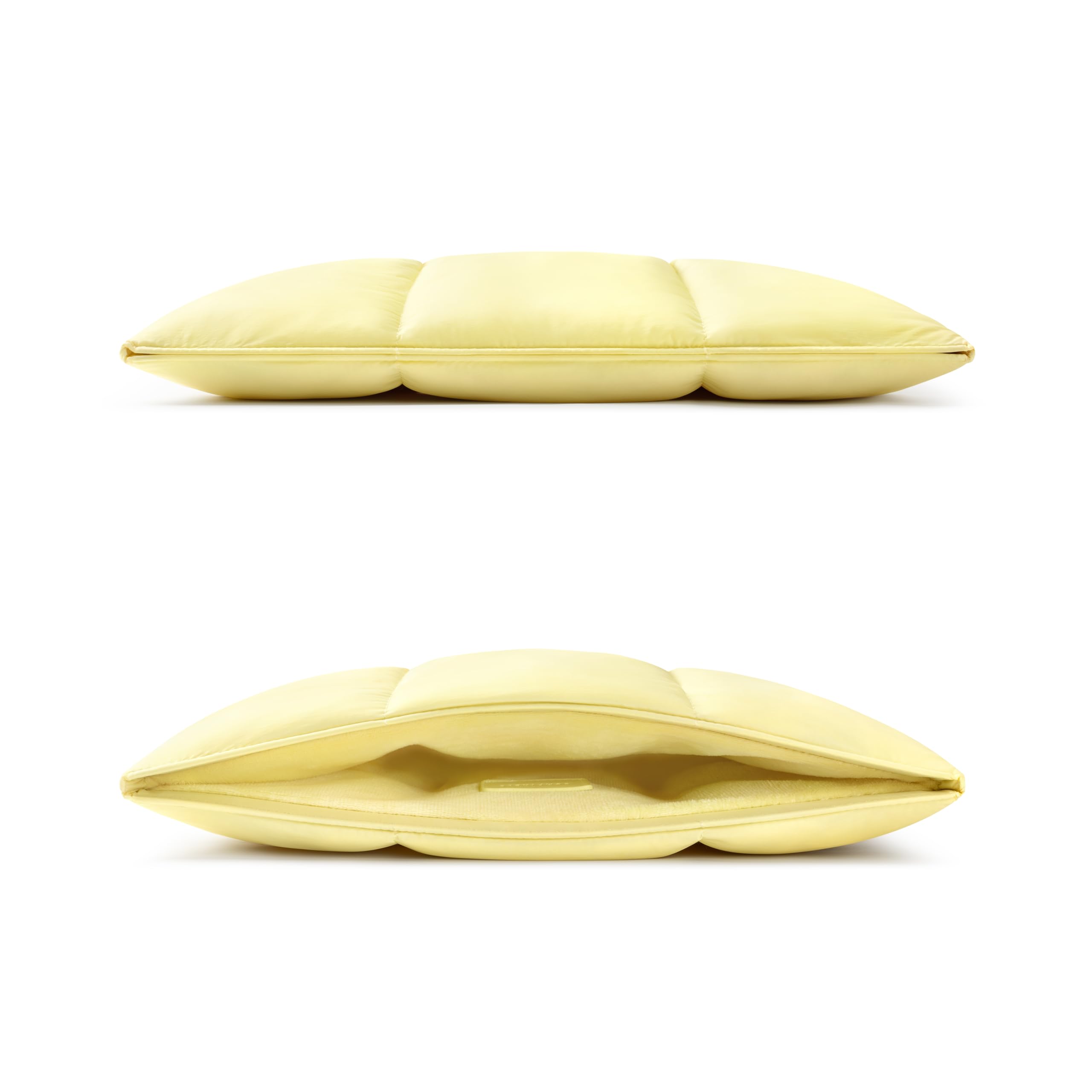 Comfyable Funda portátil Puffy 15/16 Pulgadas, Bolsa Acolchada Puffer, Sleeve Suave Compatible con MacBook Air 15 M5 A3448 y MacBook Pro 16 M5 Pro/MAX A3428 A3429, Amarillo Mantequilla