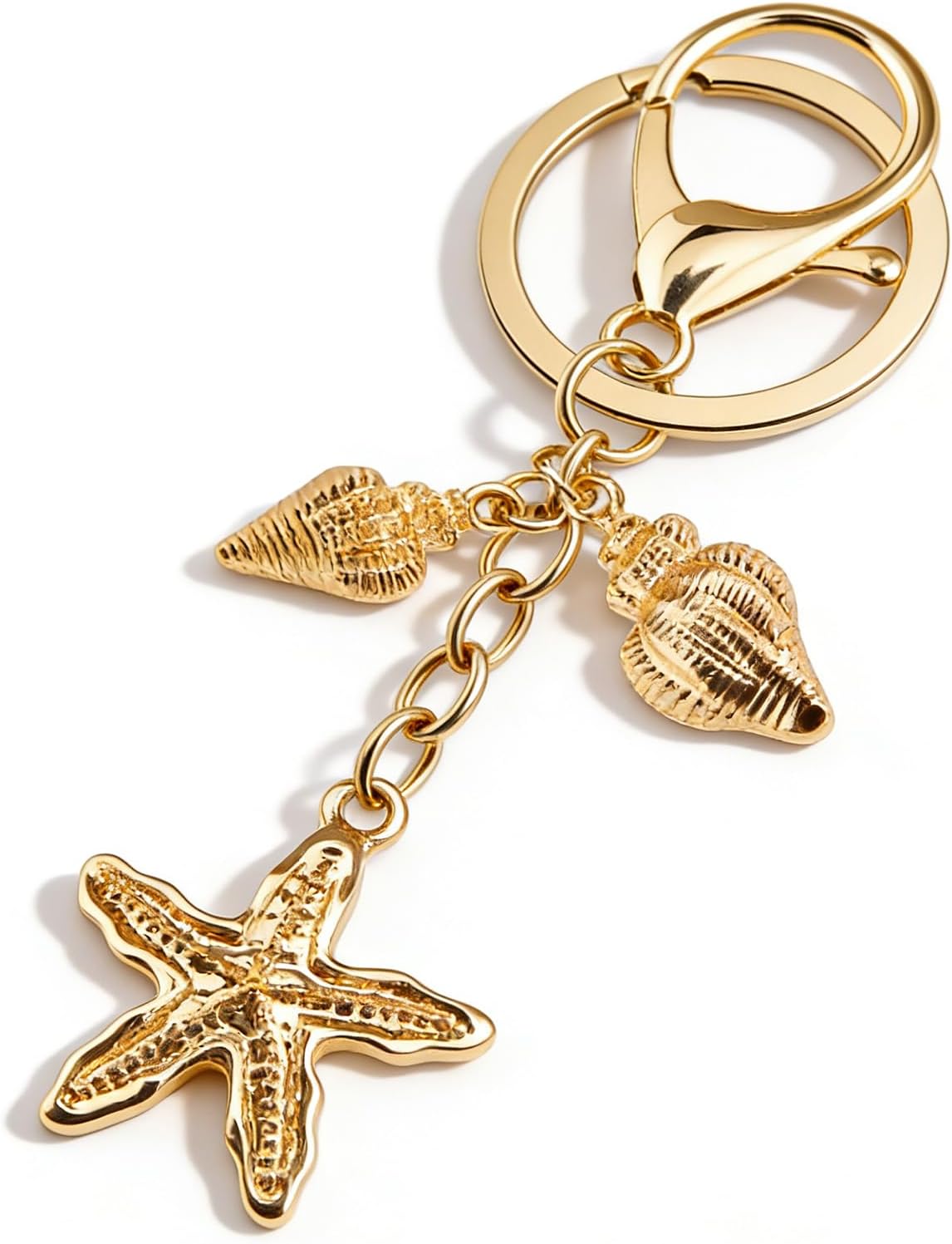 Bag Charms for Handbags Purse Accessories Cute Beach Keychain Beach Gifts for Women Purse Seashell Keychain Charms