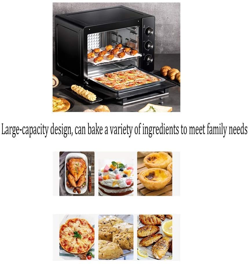 Forno Tostapane ， Forno Elettrico Cottura Domestica Multifunzione Forno da Tavolo di Grande capacità Convezione Forno Tostapane da Appoggio Utile