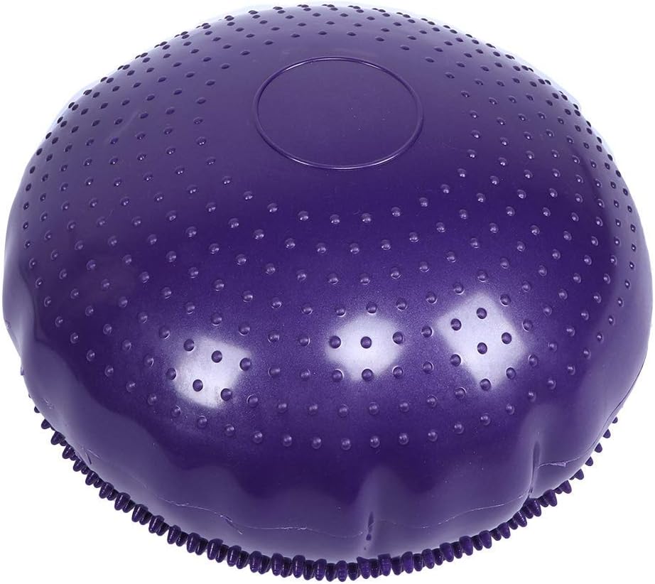 2PCS Balance Disc Inflated Wobble Cushion, Wiggle Seat Balance Pad Purple Soft Yoga Balance Board Without Inflator Pump for Exercisehome Yoga Balance Stability Training
