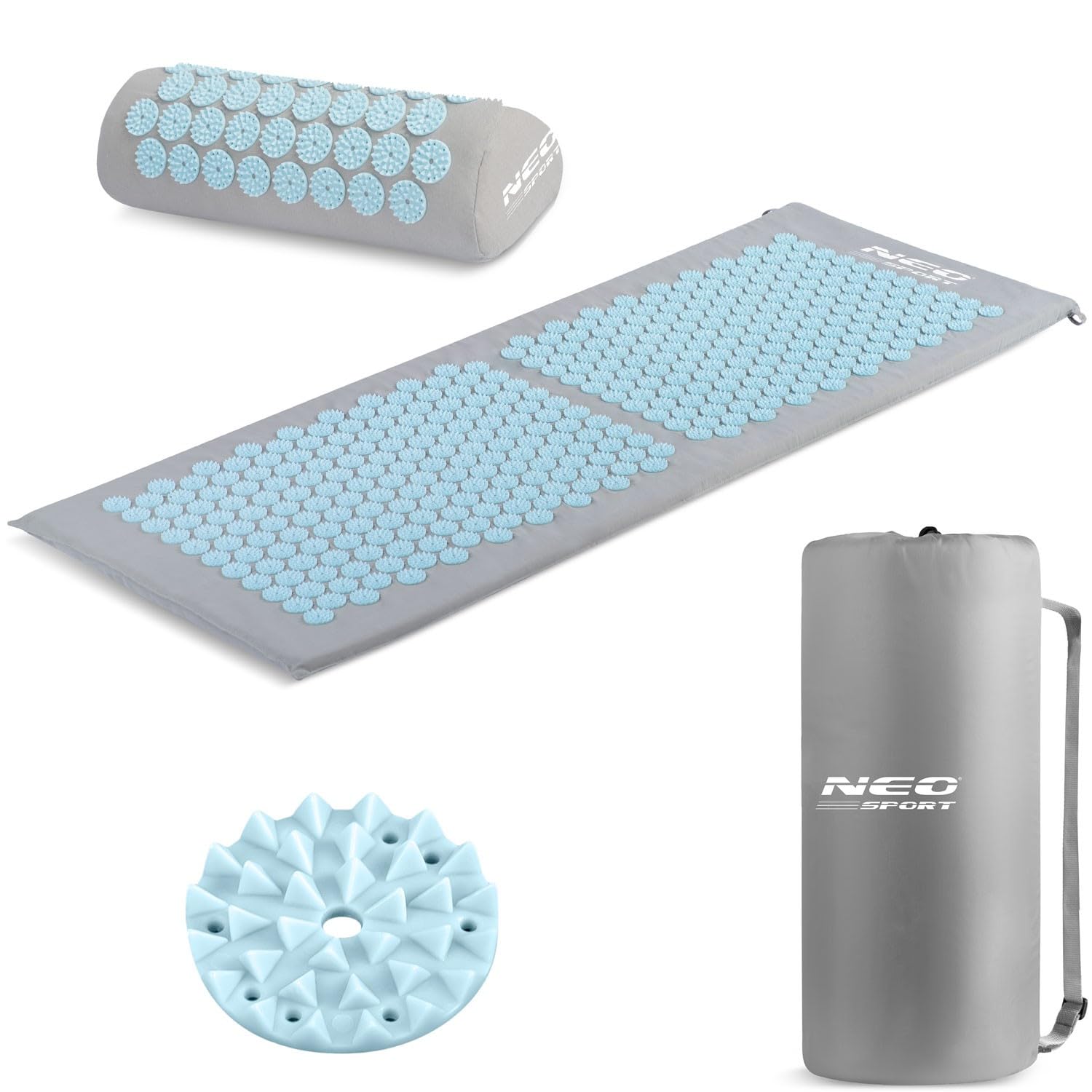 Tapis d'acupression avec Pointes de Protection de la Marque - 190102 Gris-Bleu