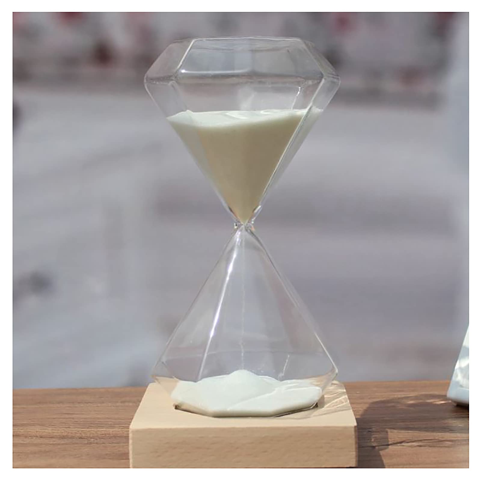 Hourglass Timer Sand Clock, Hourglass Sand Timer Multicolor 30-minute 10x18cm(Pink)
