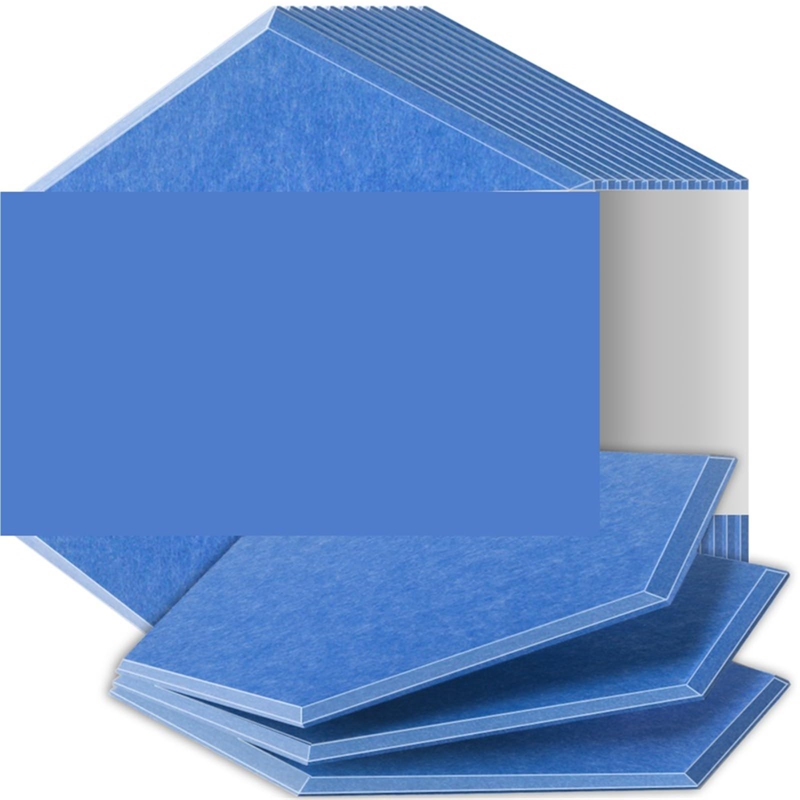 Paneles Acústicos Hexagonales Paneles insonorizados de alta densidad resistentes al fuego que absorben el ruido y eliminan los ecos Para el estudio(20 Sky Blue,6 Pcs,1.2cm Medium Density)