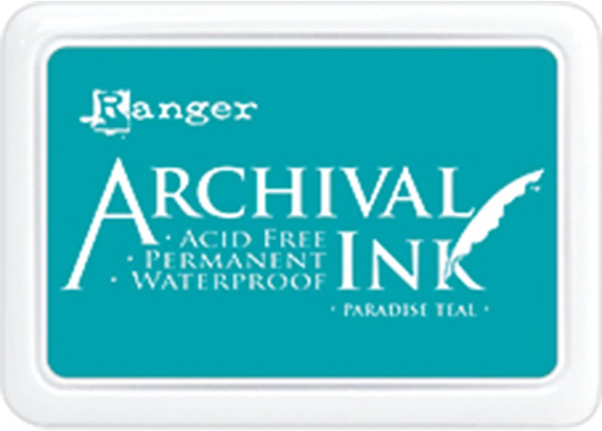 AIP52500 Archival Ink Pad #0-Paradise Teal, Paradise Teal