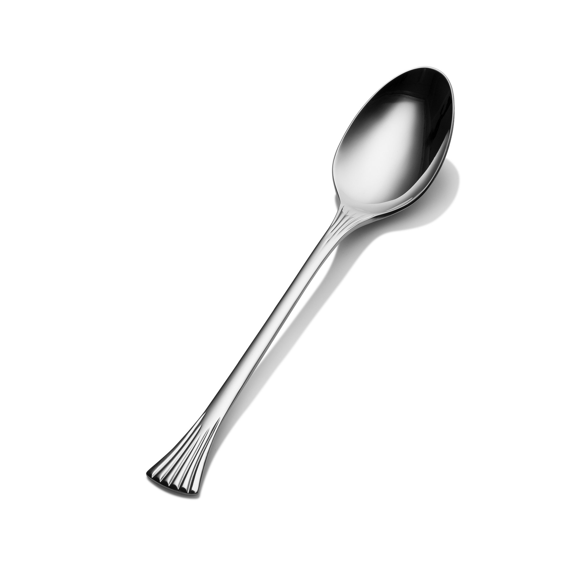 Bon Chef S2804 Stainless Steel 18/8 Mimosa Table Serving Spoon, 9-3/16