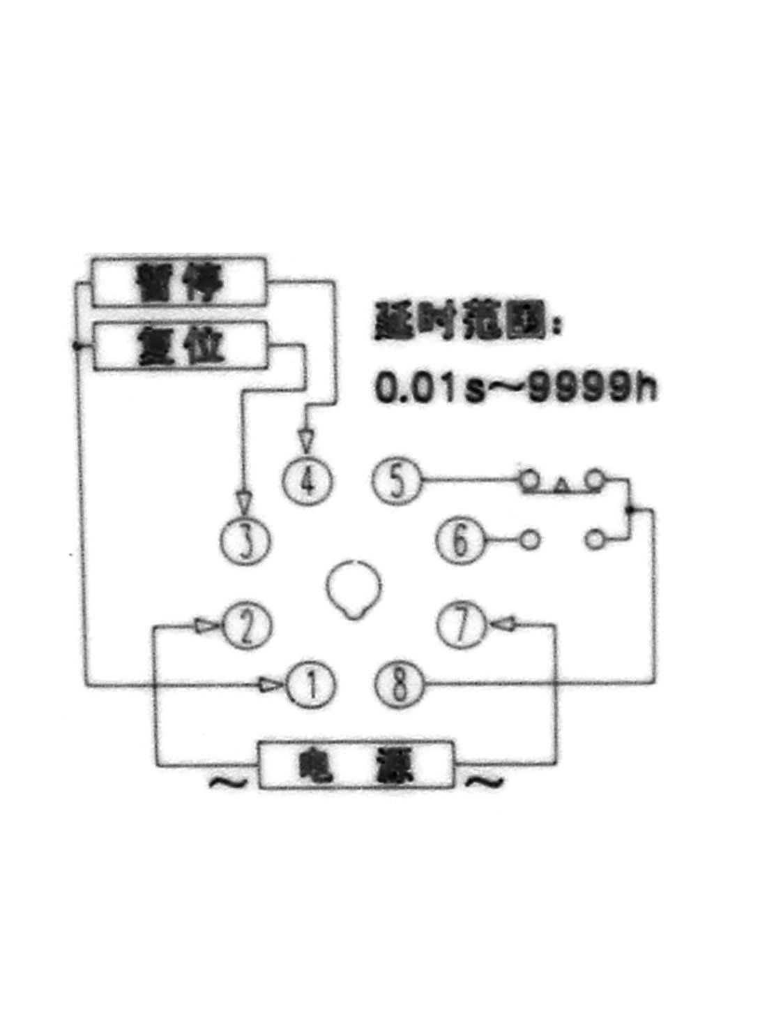 2 Pcs JSS48A-1Z AC 200-240 V Timer Digitale Relè di Ritardo 0.01s-9999h