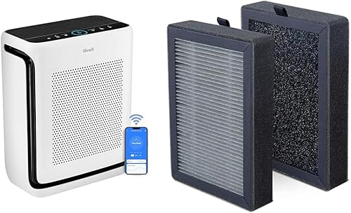 LEVOIT Purificadores de aire para habitación grande del hogar de hasta 1900 pies cuadrados en 1 hora con filtros lavables y reemplazo del