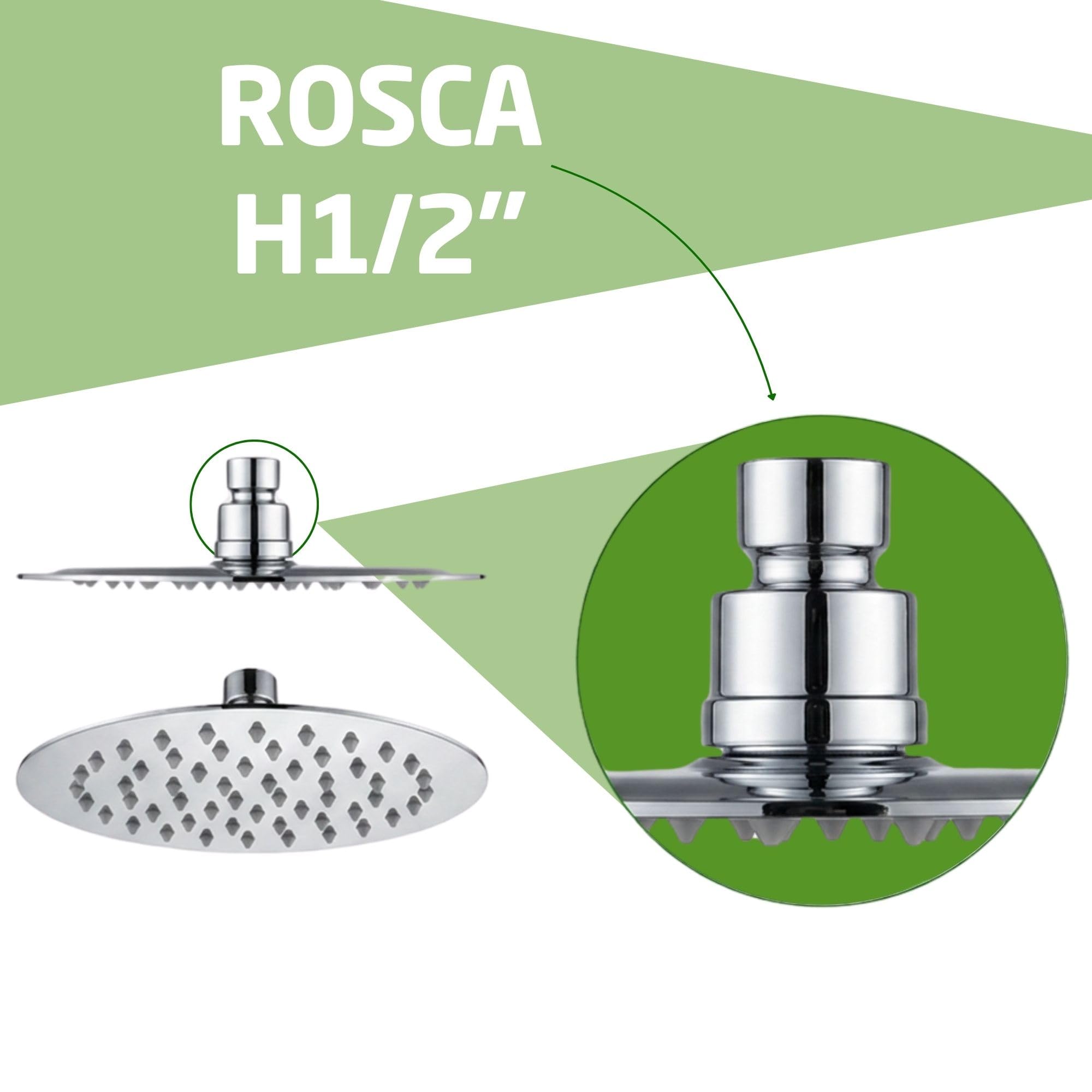 Amig rociador ducha BOROB Ø25 cm acero inoxidable cromado