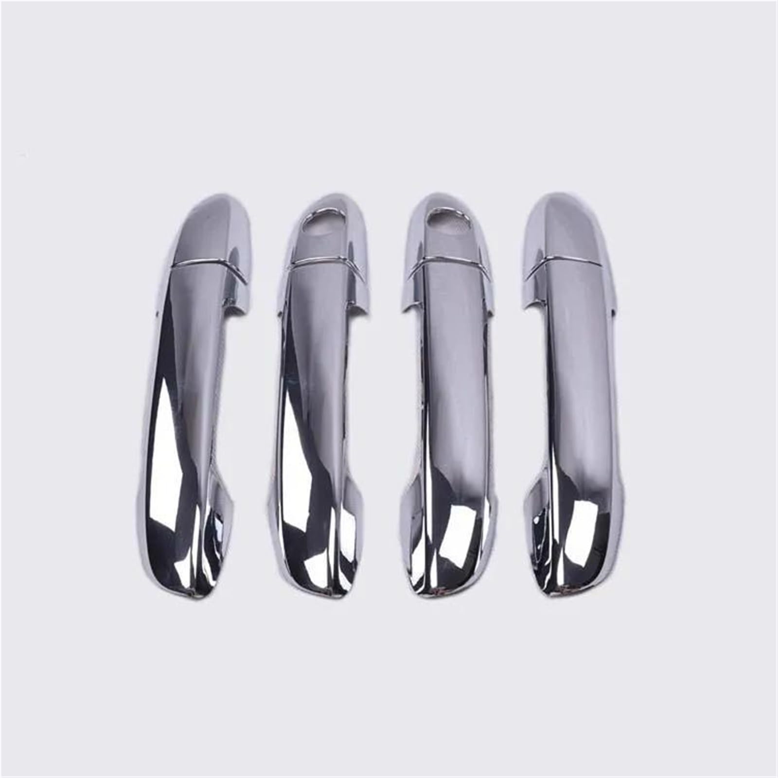 Yytemd 2 Keyholes Car Door Handle Cover Trim Sticker For Kia For Cerato 2004-2009 Chrome(2 Keyholes)