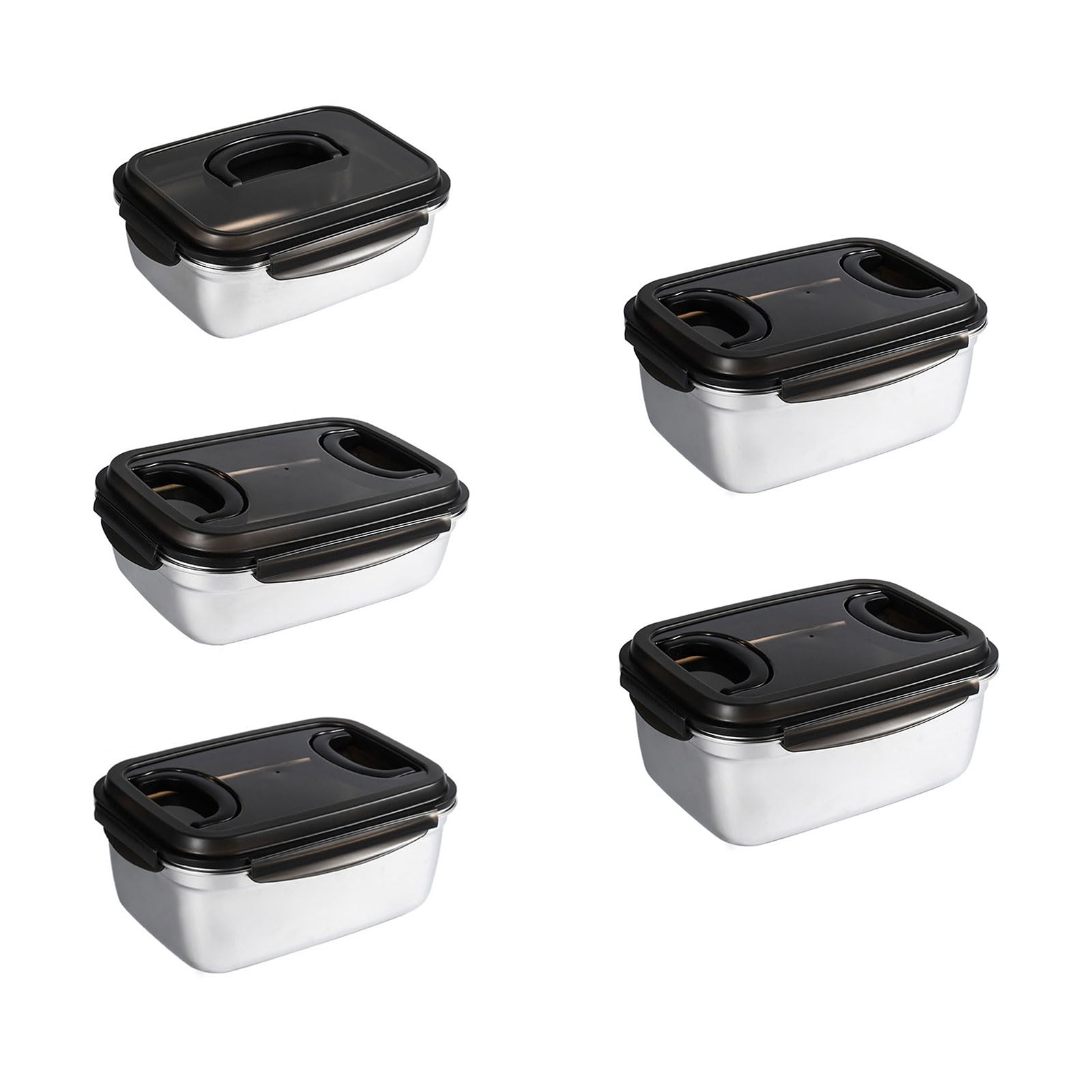 Generico Lunch Box a Prova perdite in Acciaio antiruggine con Copertura Aderente Che Mantiene i pasti Perfetti per Studenti Picnic Lunch Box a Prova perdite