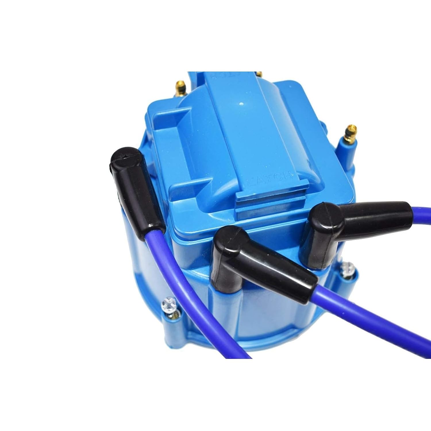 A-Team Performance 8.0 mm Silicone Spark Plug Wire Set - Black 90-Degree Boots for HEI Distributor - Includes Glow Plug Removal Tool - Compatible with Ford Truck 6 Cylinder 250&300 4.9L - Black