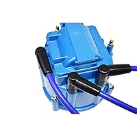 Vista 8 de A-Team Performance Juego de cables de bujía de silicona de 8.0 mm - Botas negras de 90 grados para distribuidor HEI - Incluye herramienta