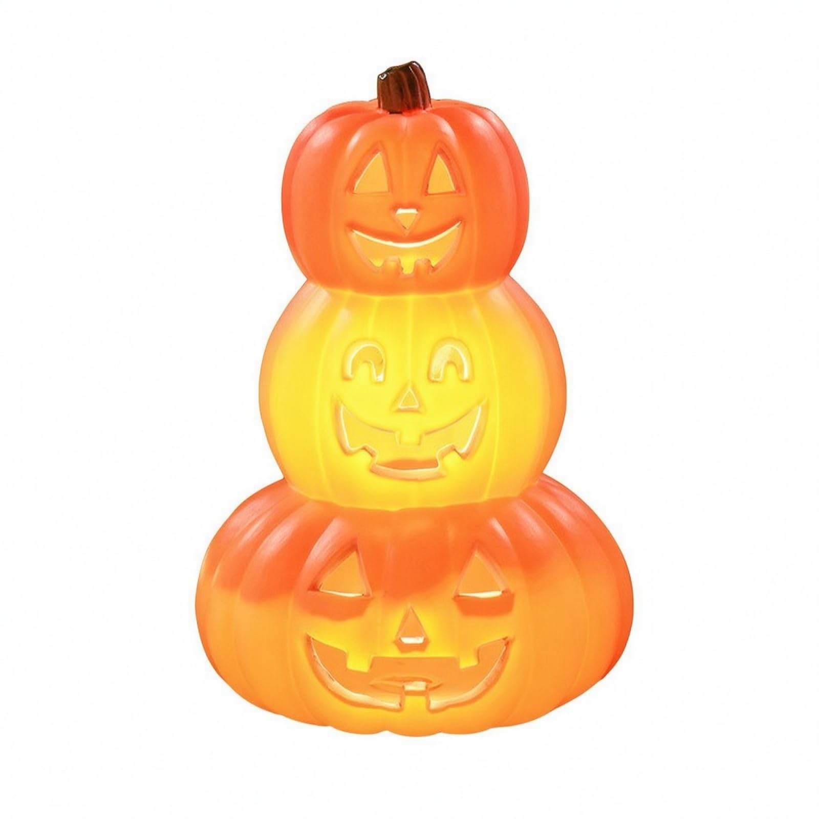 Zucca Decorativa Zucca Luminosa Zucca Halloween Lanterna Zucca Intagliata con Carving Tradizionale E Illuminazione, Zucca Sorridente A Tre Strati | Calde, Zucca di Halloween, Portatili, per Vetrine