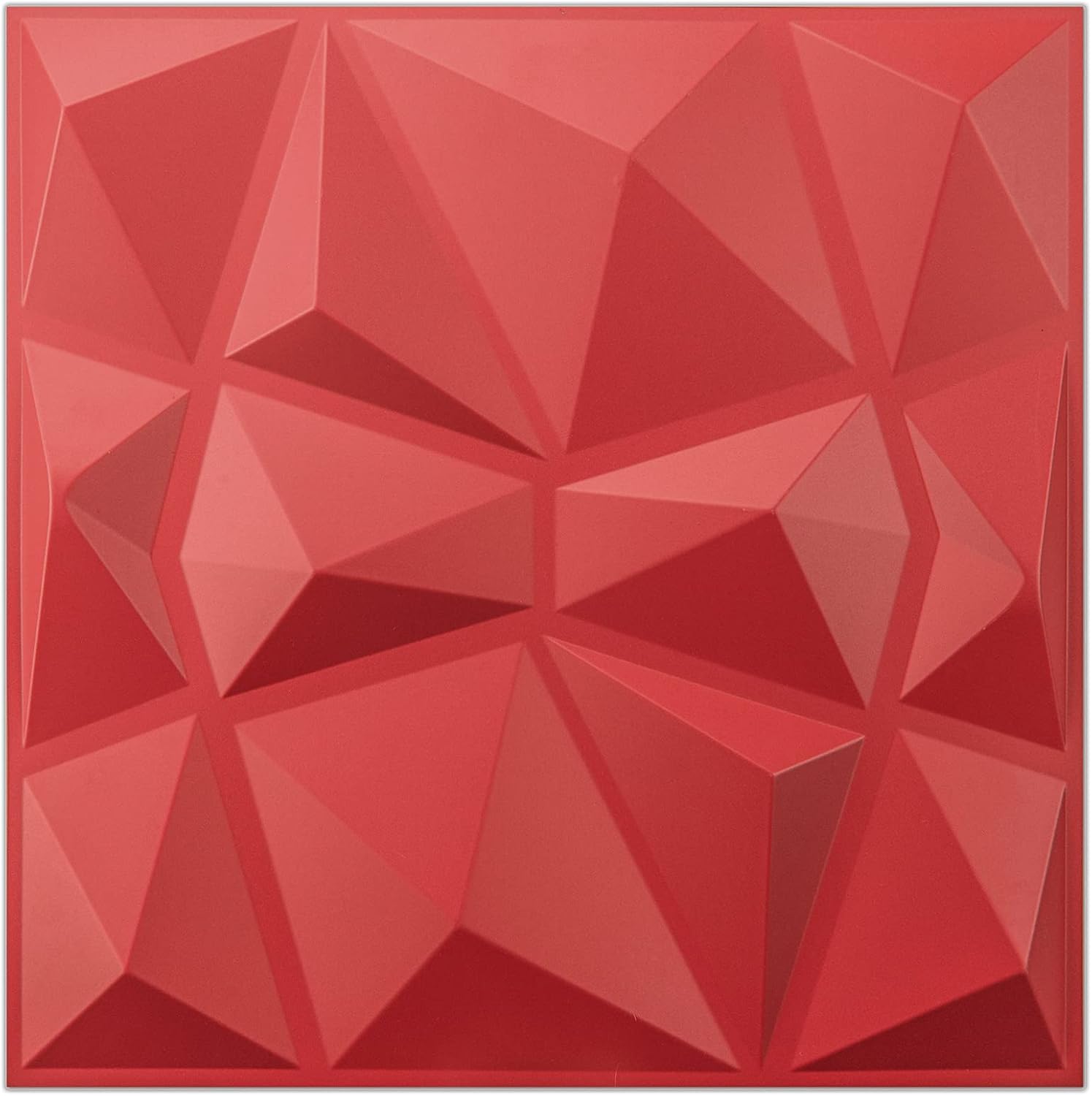 Art3d Decken-Fliesen 12 Stück - 3D Wandpaneele 61x61cm Selbstklebend Weiß