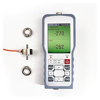 Digital Force Gau Push Pull Gau Dynamometer with External Load Cell Sensor, Peak/Track Mode - Force Gauge(Force Gauge-HB9)