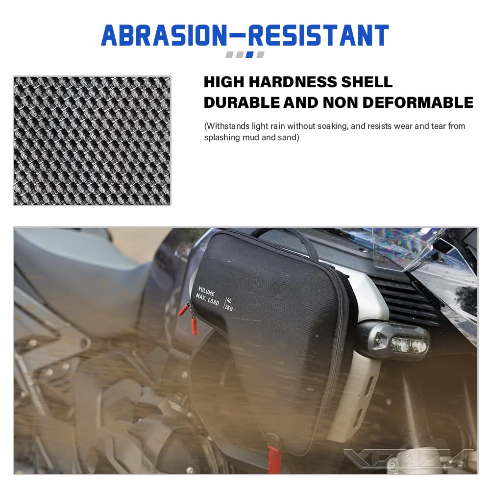 Para BMW R 1300 GS Adventure Bolsa de Nylon Rígida para el Enfriador de Radiador R1300GSA 2024+ Marco Frontal Bolsa de Almacenamiento Accesorio para Herramientas