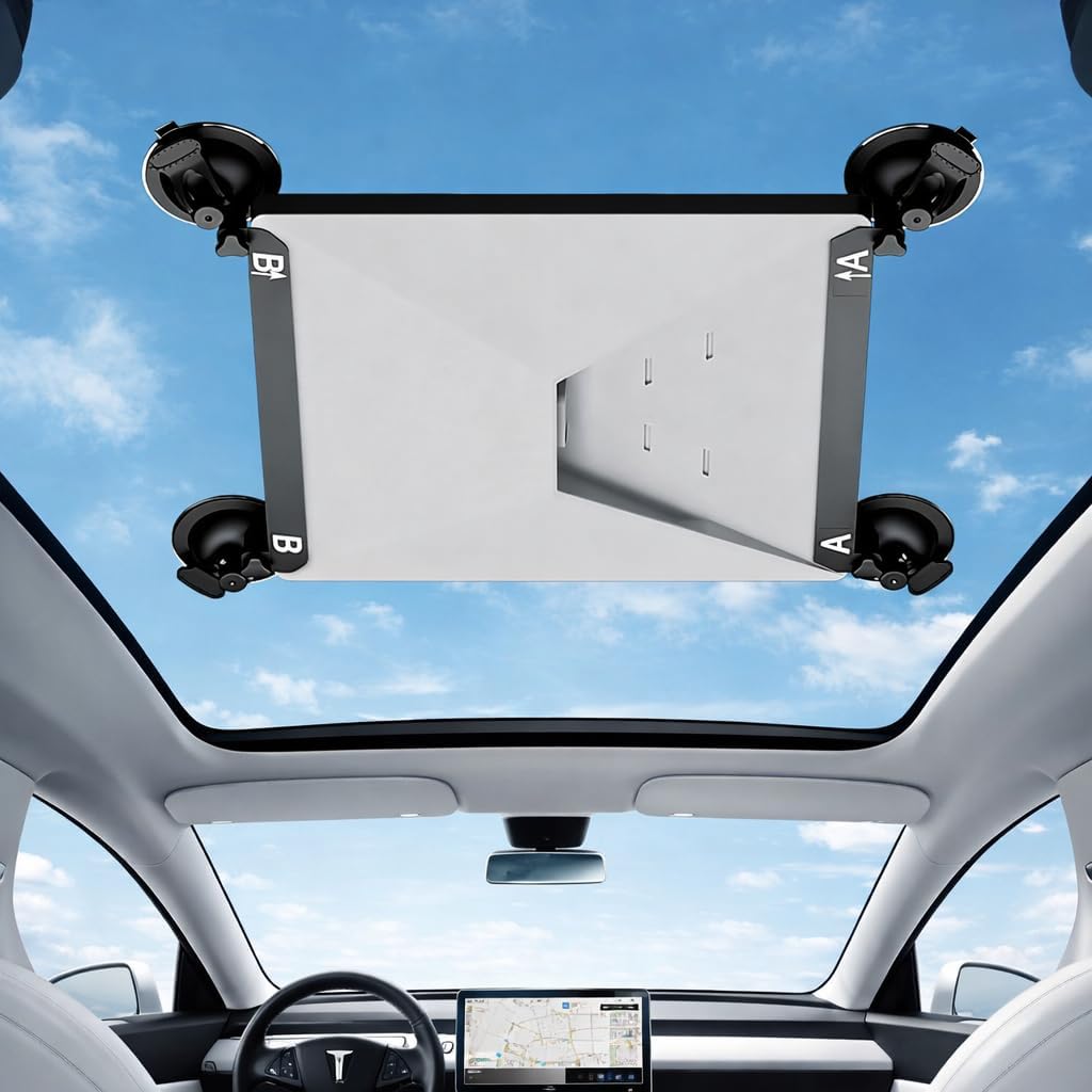 Starlink Mini Car Suction Cup Mount, Compatible with Starlink Mini, Strong Suction Window & Sunroof Mount for Cars, RVs & Boats, Secure & Stable Satellite Signal on Road Trips