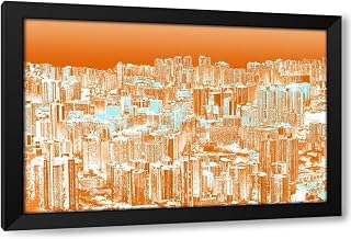 ArtDirect Inverted Cityscape 5 Custom Framed Art Print Giclee Print or Canvas Options with Various Sizes and Customization by SEA Studio