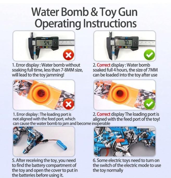 Image of M416 Gel Blaster Gun Automatic Gun for Kids-Adults Electric Operated Gun High Speed Upto 50 Feet Range with 10,000 Gel Balls (G4)
