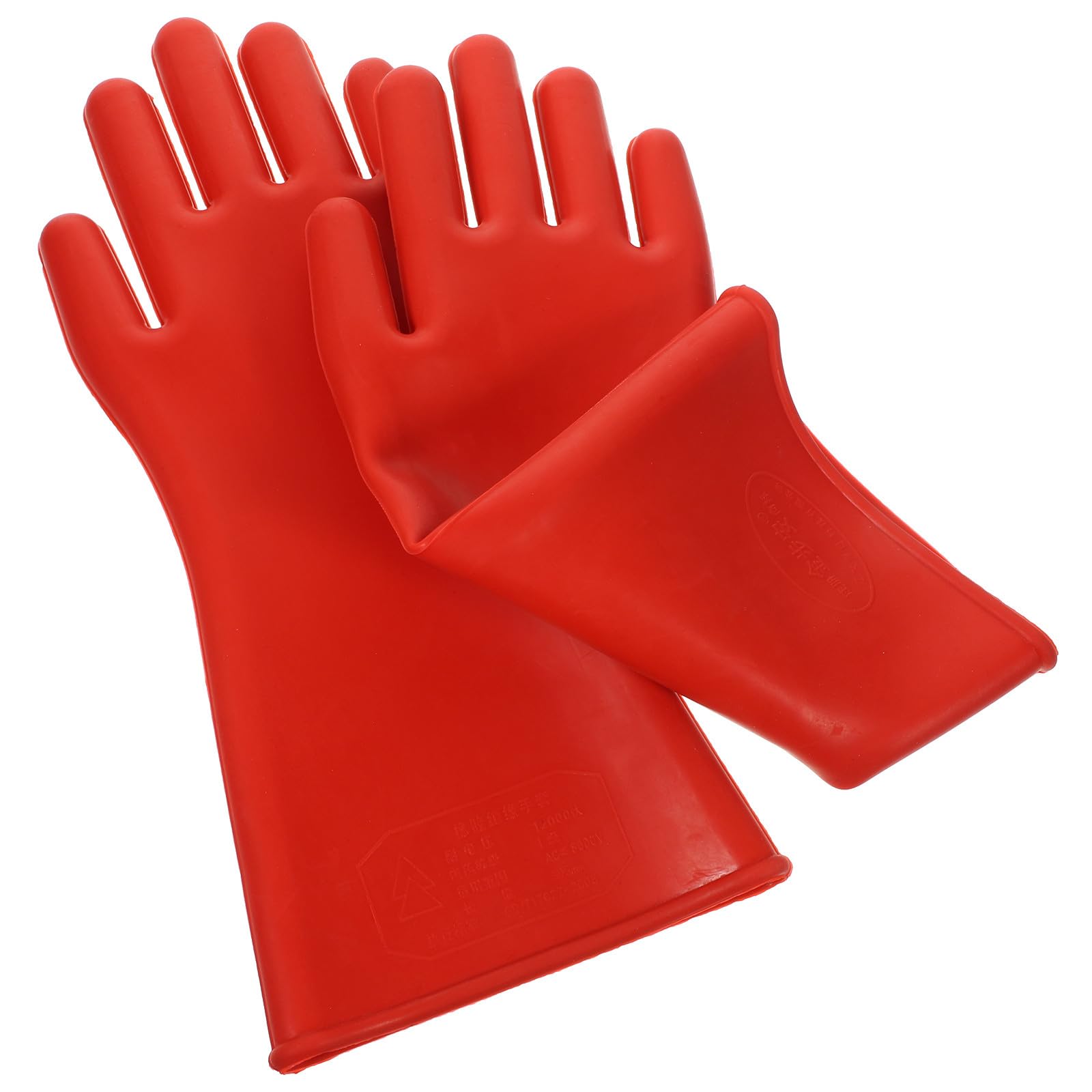 Moufles Isolants 1 Paire pour Électricien en Caoutchouc Rouge Résistance à L'abrasion et, Haute Tension pour Travaux de pour Hommes