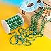 Craft Pearl 33 Feet Pearl Beads Garland for Christmas Tree, 10MM Green Faux Pearls Strings Bead Roll Strand for Wedding Party Christmas Tree Decoration