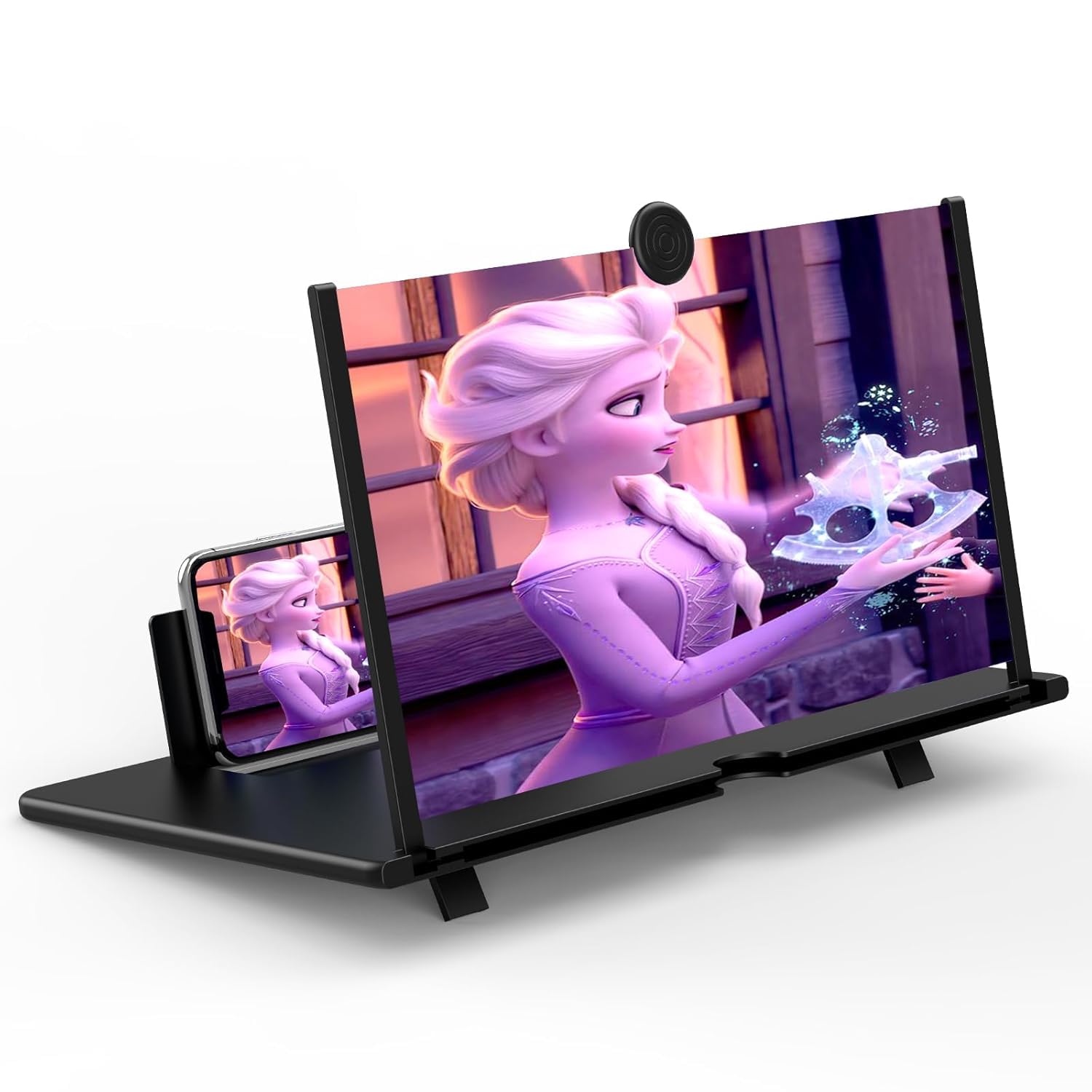 8" Screen Magnifier -3D HD Mobile Phone Magnifying Projector Screen Enlarger for Movies, Videos and Gaming – Foldable Phone Stand Holder with Screen Amplifier–Compatible with All Smartphones-image-17