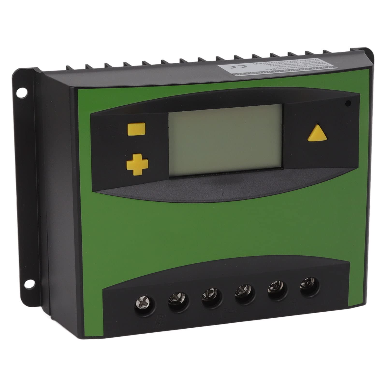 Cocoarm Contrôleur de Charge Solaire, Régulateur de Batterie de Panneau Solaire Intelligent ABS 12 V 24 V 60 A avec écran LCD, Protection de Sortie USB de Charge PWM pour Camping-car, Utilisation