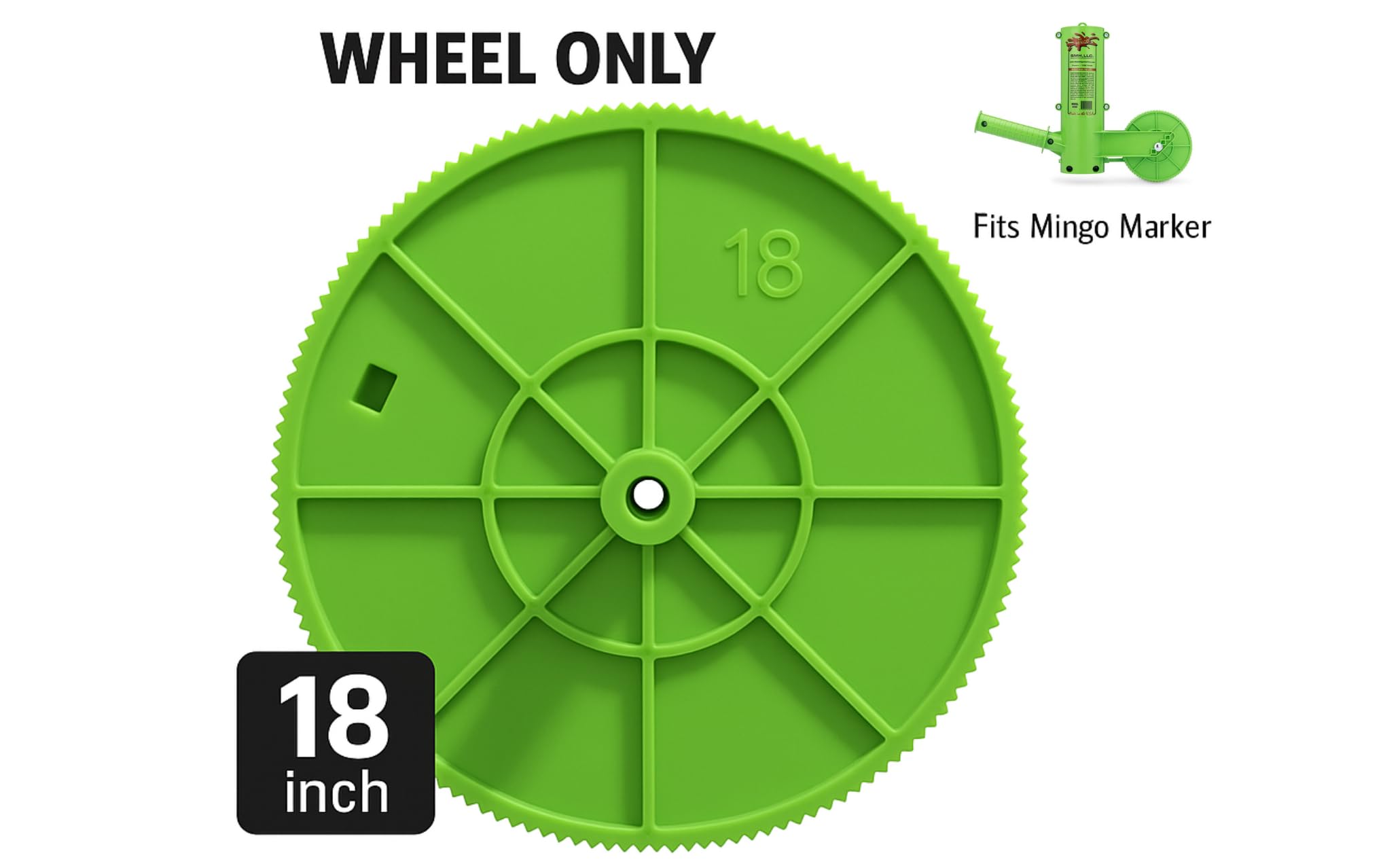 THE MINGO Marker Firewood Marking Wheel -Chainsaw Firewood Measuring Tool Marking - Measuring Marker - Mingo Marker Firewood Cutting Tools - Firewood Logging Tools - USA Made (18" Marking Wheel) — Amazon image 2